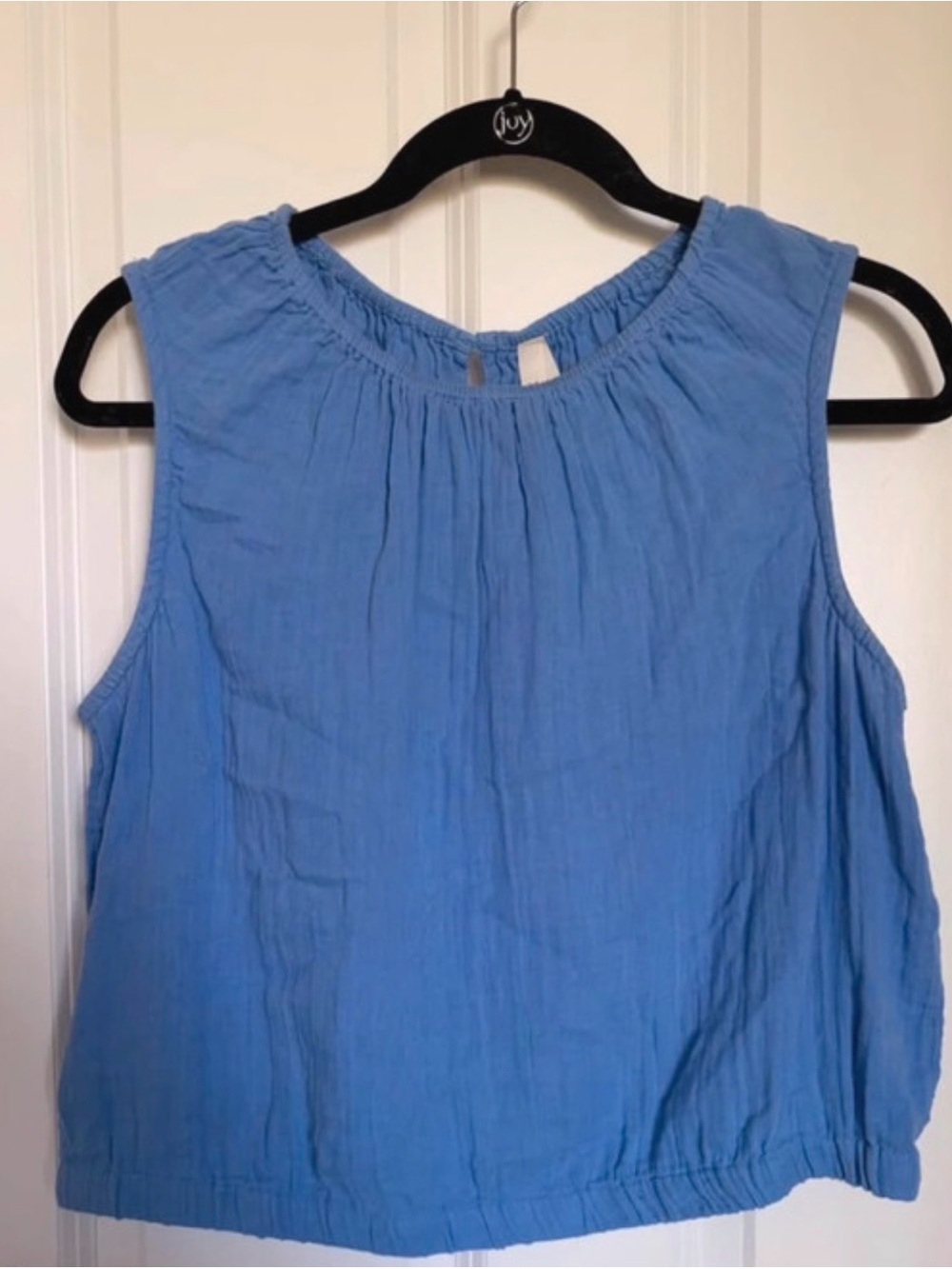 ‼️EUC: Pact Organic Blue Coastal Gauze Matching Skirt Set - L - Picture 10 of 11